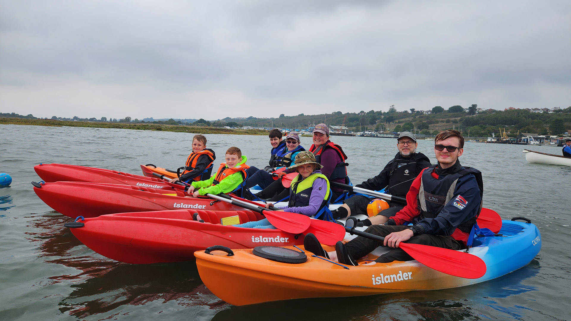 Sea Scouts in kayaks