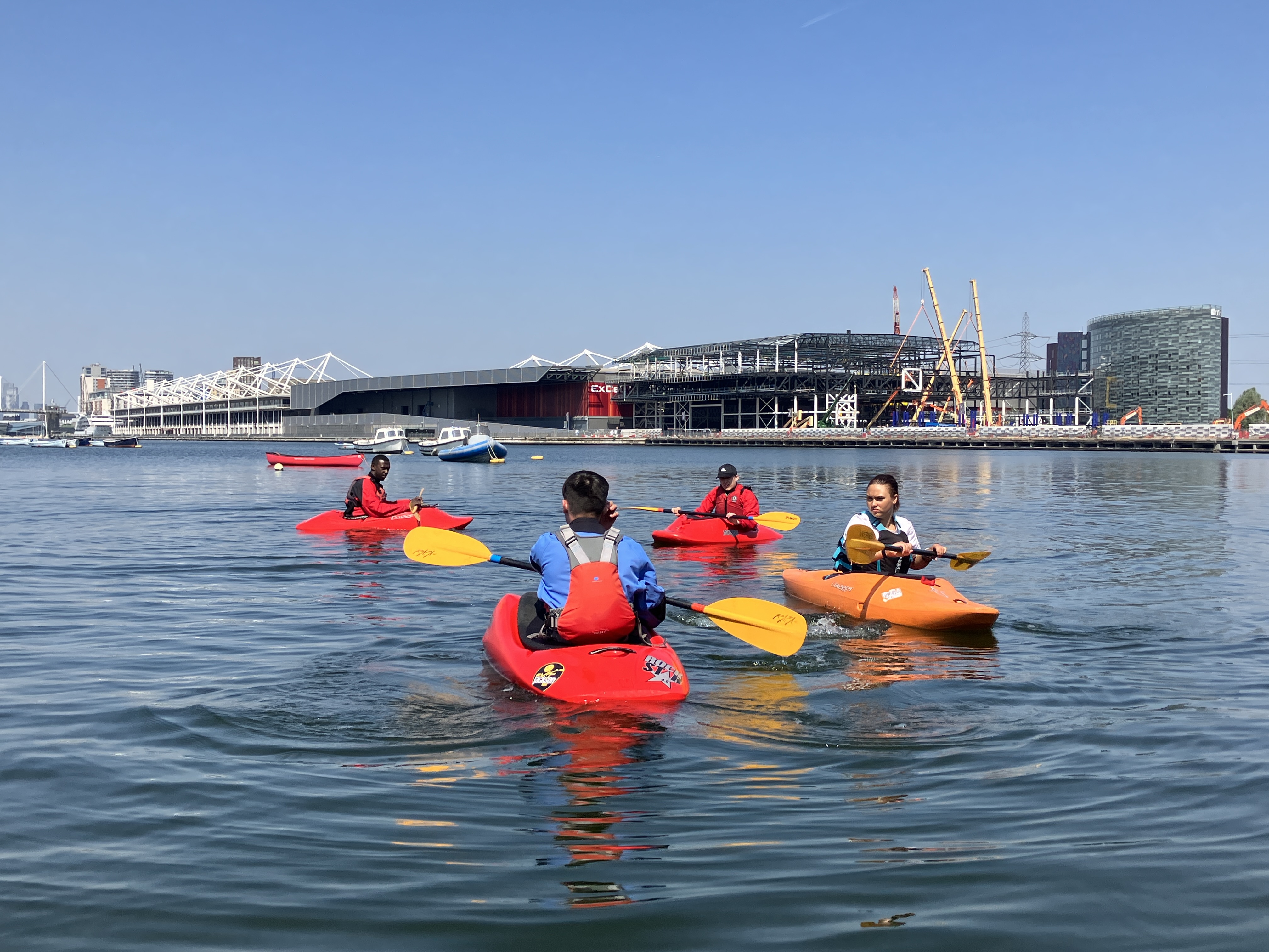 Kayakers at Laburnum Boat Club