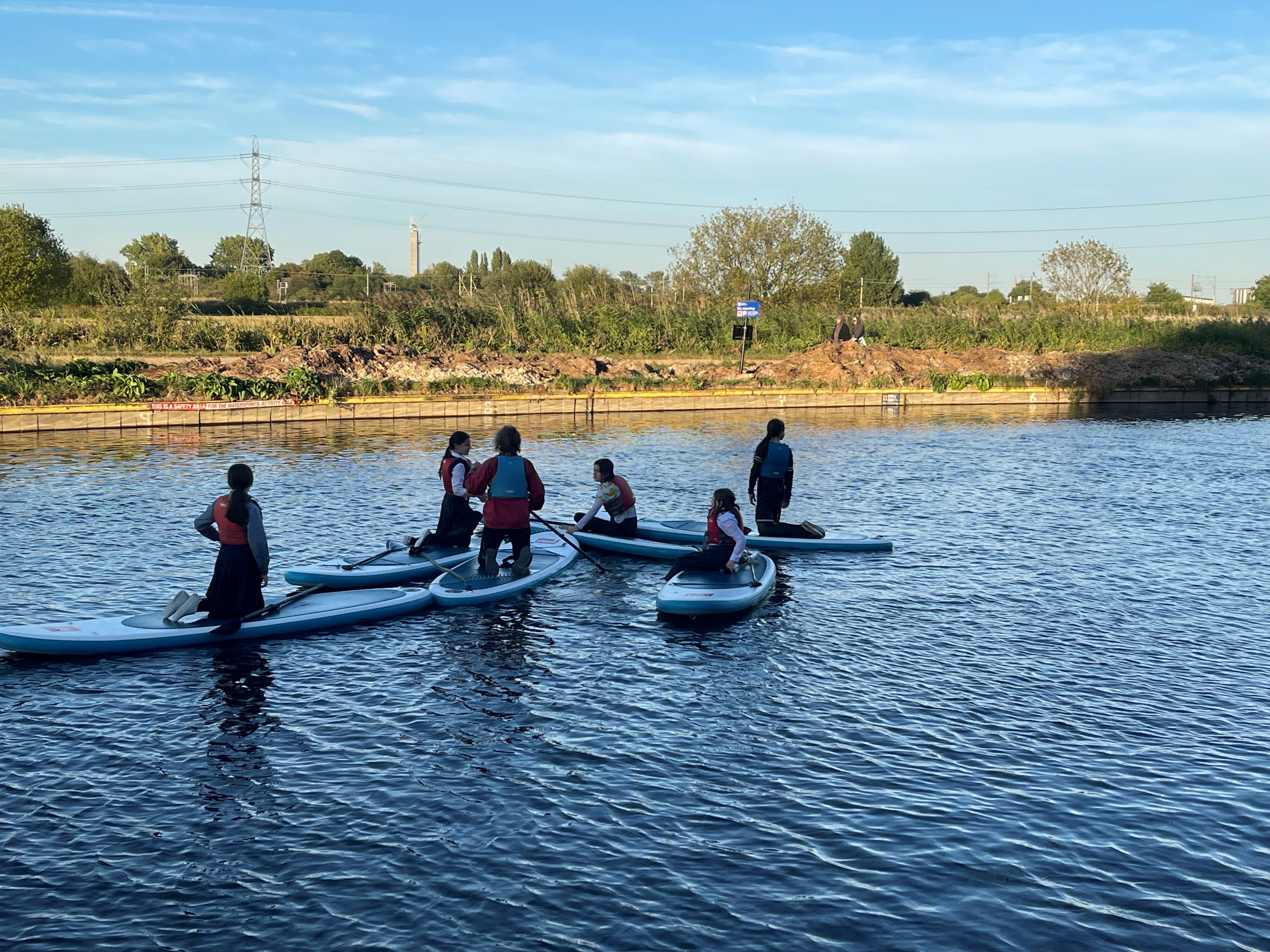 Paddleboarders at The Leaside Trust
