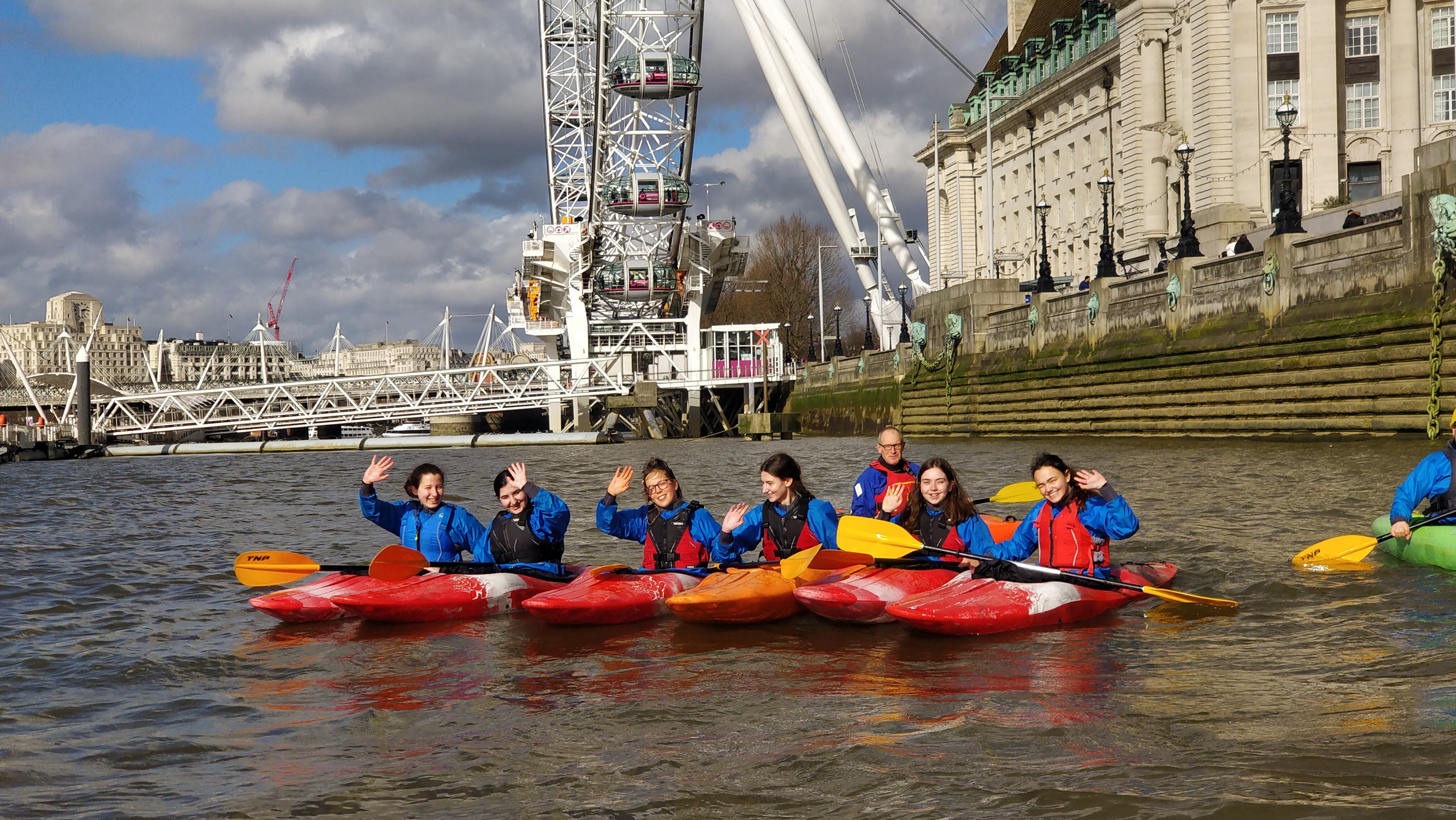 Kayaking at the London Eye Westminster Boating Base