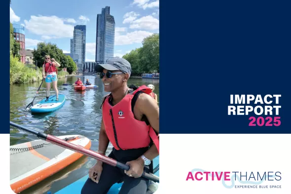 Cover of the Active Thames Impact Report 2025