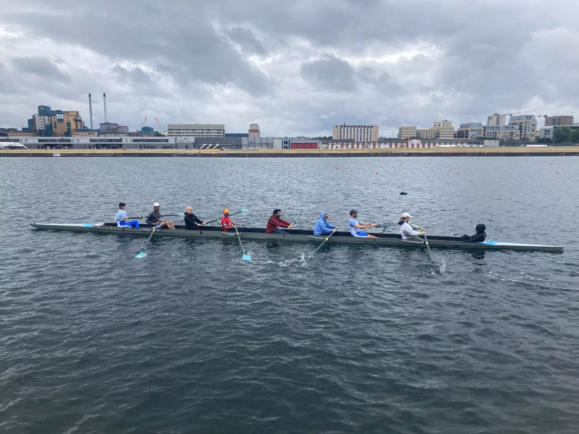 Curlew Rowing Club participants rowing on the Thames