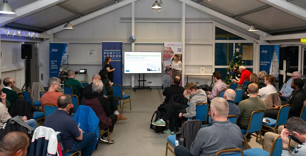 SW and CC from PLA speaking at Active Thames Hub 2025