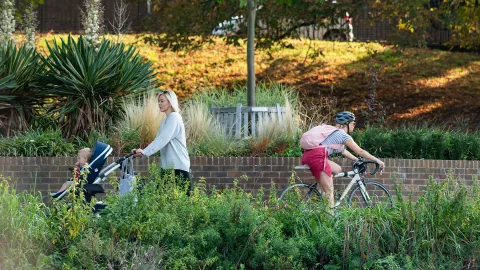 Walking cycling active thames