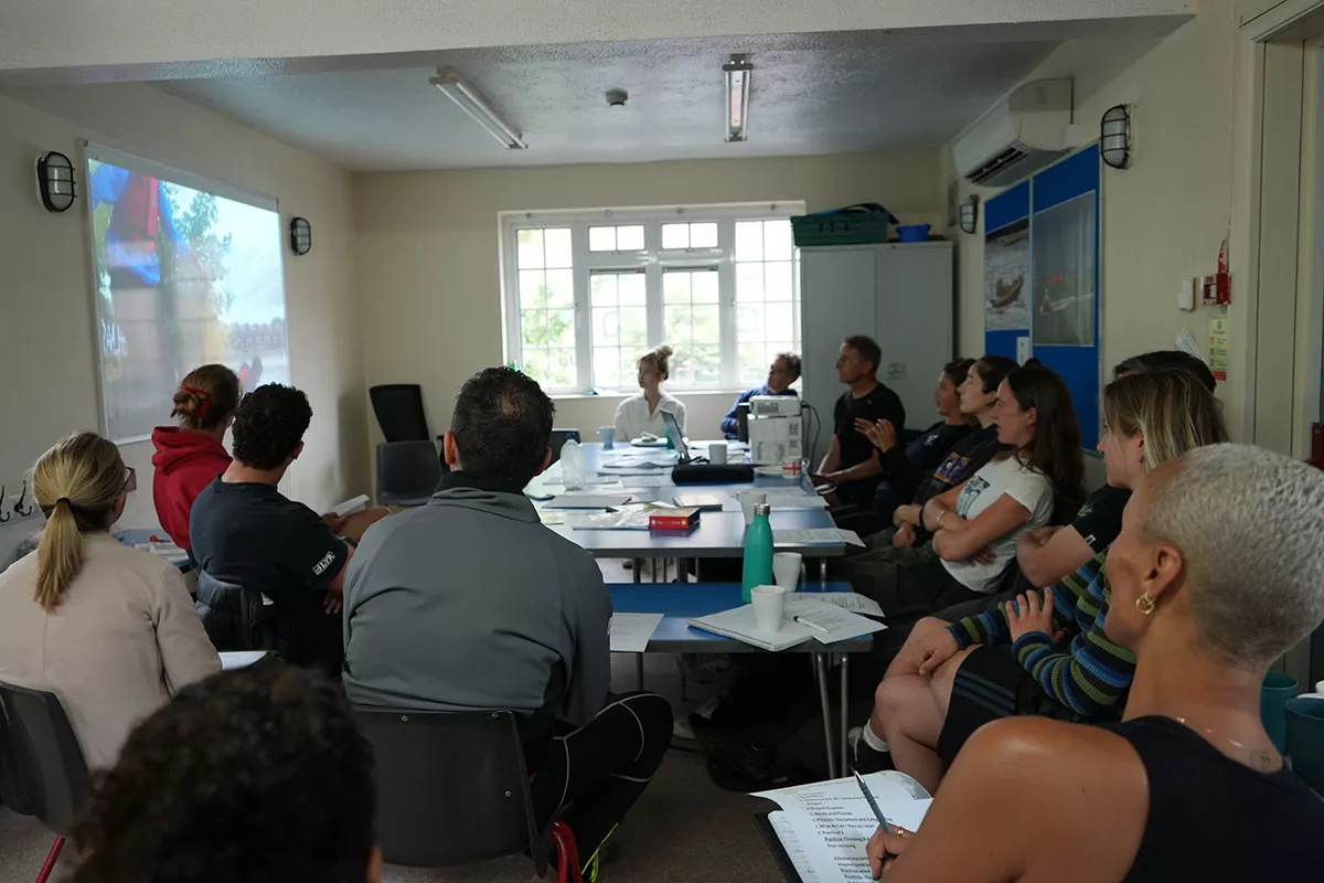 group of attendees of inclusion workshop in classroom setting 