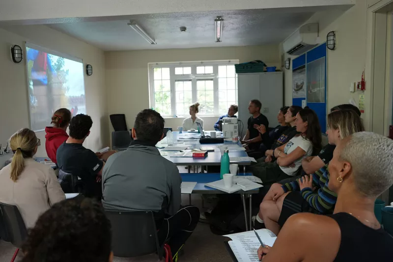 group of attendees of inclusion workshop in classroom setting 